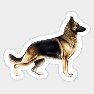 German Shepherd, Love German Shepherds Sticker